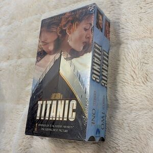 Titanic VHS cassettes one and two unopened in original packaging